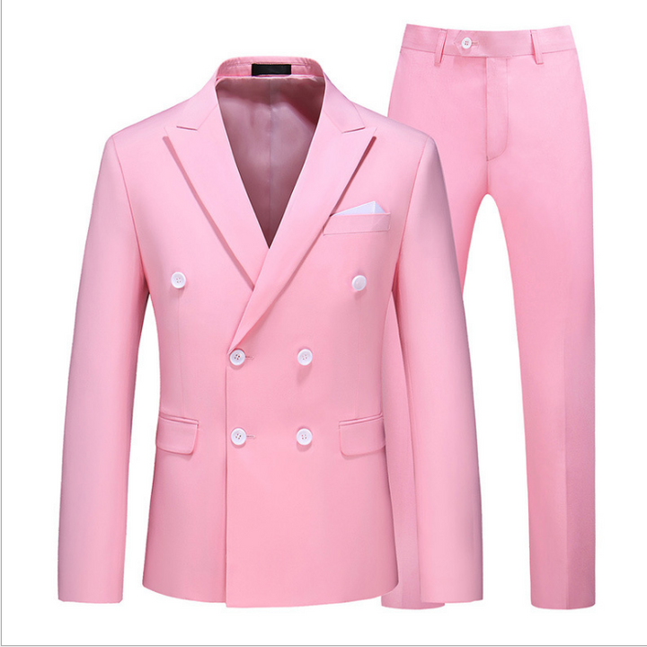 Wedding Men Suit 2020 Casual Business Meeting Slim Fit Blazers Terno Costume Homme Pink Suit Men