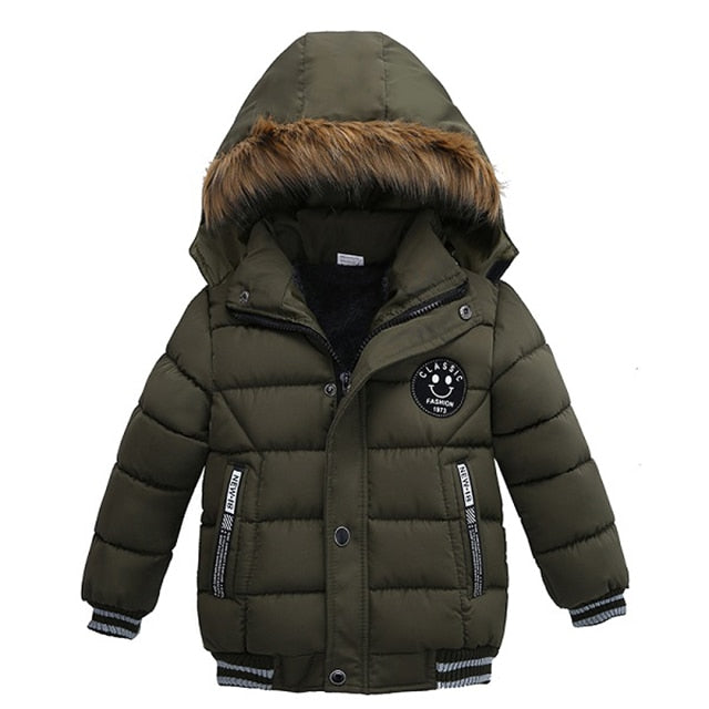 Autumn Winter Baby Boys Jacket Jacket for Boys Children Jacket Kids Hooded Warm Outerwear Coat for Boy Clothes 2 3 4 5 Yrs