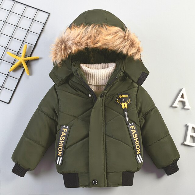 Autumn Winter Baby Boys Jacket Jacket for Boys Children Jacket Kids Hooded Warm Outerwear Coat for Boy Clothes 2 3 4 5 Yrs