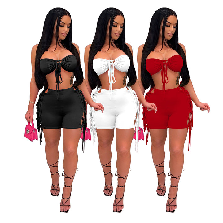 New Summer Fashion Sexy Two Piece Women's Clothing