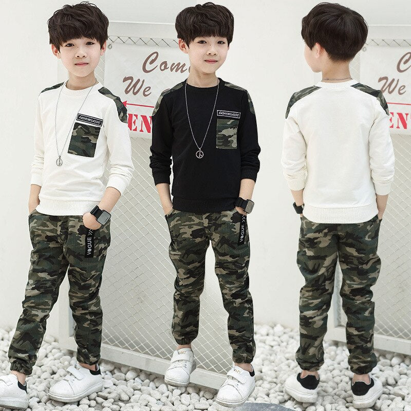 Boys Clothing Set Children Clothing Sets Camouflage Kids Clothes Boy Suits for Boys Clothes Kids Tracksuit 5 6 7 8 9 10 11 Years