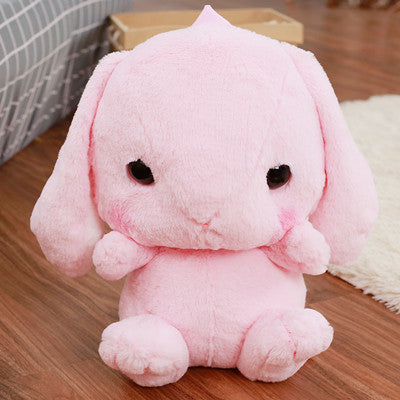 Gifls furry rabbit cartoon plush shoulder bags