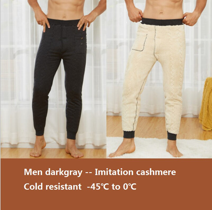 Unisex 5 layers winter thick underwear thermal warm legging pants