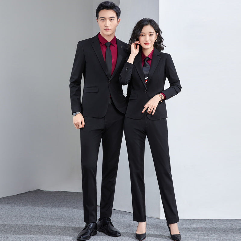 Soft Fabric Wholesale High-Quality Latest Design Unisex 2 Piece Same Designs for Men and Women Formal Business Suits