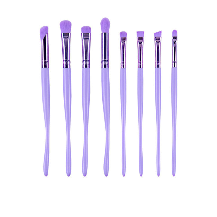 Foundation professional purple beauty makeup brushes with bag