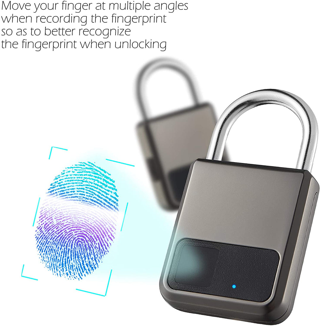 Smart home security waterproof anti theft padlock fingerprint lock