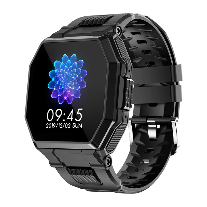 Touch smartwatch waterproof heart rate blood pressure wristband