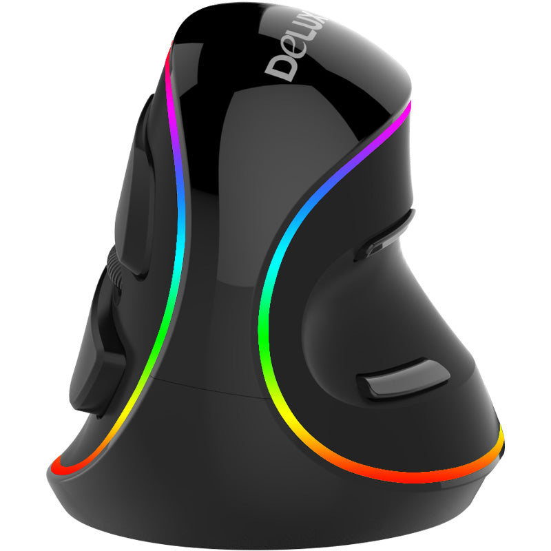 Delux m618 right hand 4000 dpi 6d e sport rgb wired wireless gaming mouse