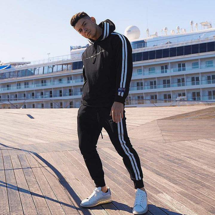 Customized High Quality Fitness Men's Tracksuit Set Tech Fit Jogger Suit Blank Sports Men Jogger Sets