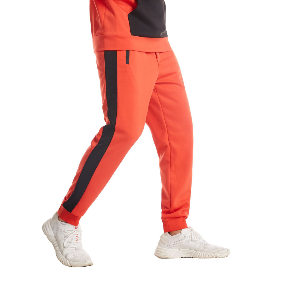 JY040 Fall Men Clothing Track Suits Streetwear Mens Sweatpants Color Block Hoodie Two Piece Set