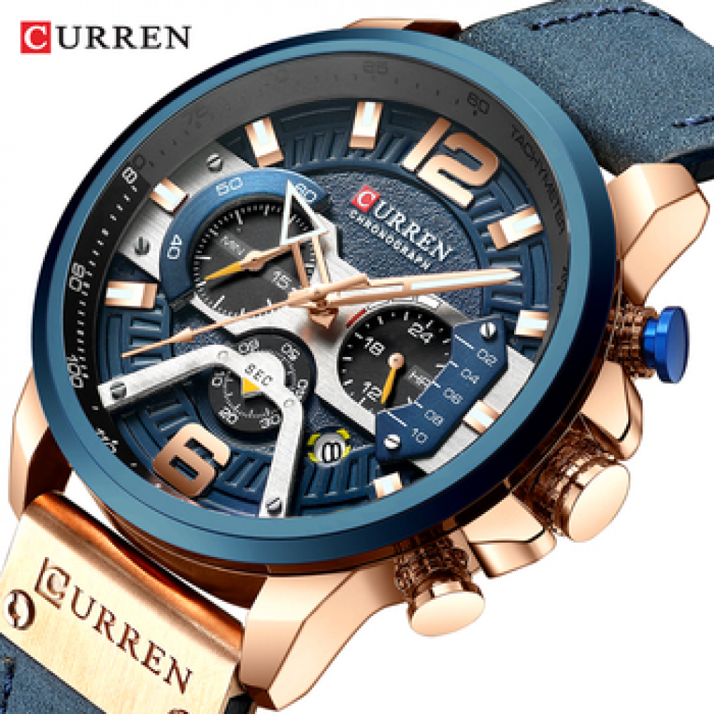 Mens high quality quartz movement waterproof wrist watches