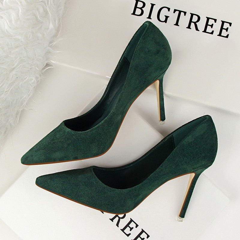 Women pumps fashion 9cm high heels Apparel & Accessories > Shoes pointed toe