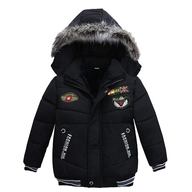 Autumn Winter Baby Boys Jacket Jacket for Boys Children Jacket Kids Hooded Warm Outerwear Coat for Boy Clothes 2 3 4 5 Yrs