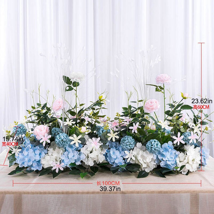 Artificial wedding flower wall backdrop arrangement silk rose peony arc decor