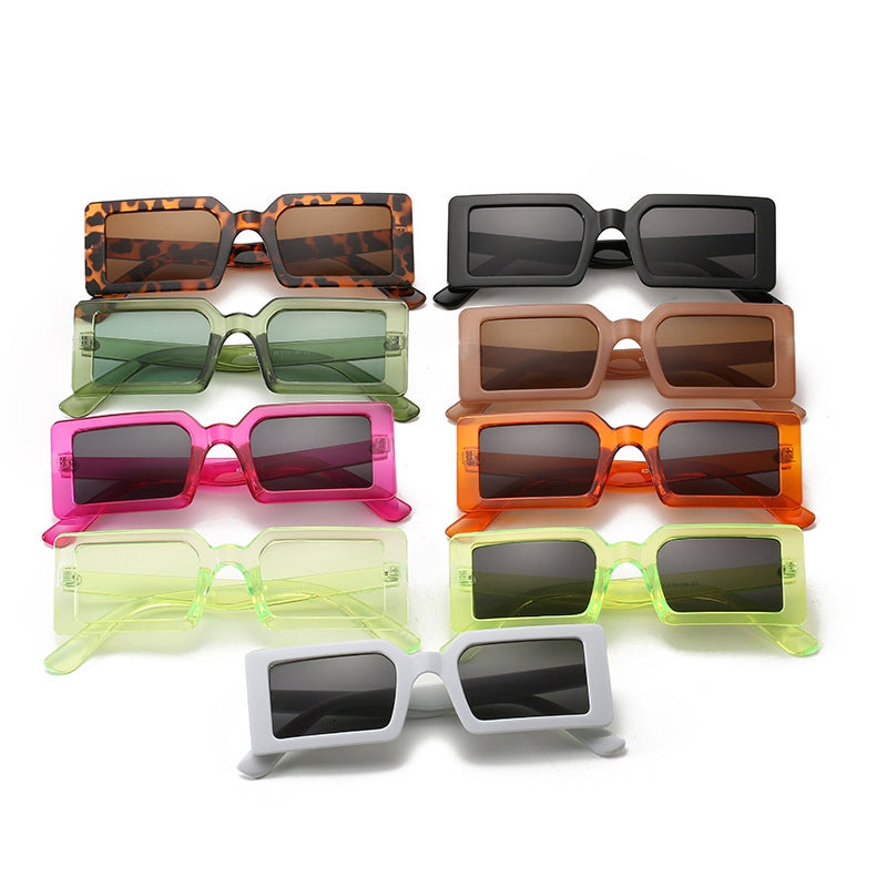 Superhot Eyewear 15634 Retro Vintage Sun Glasses Cheap Plastic Rectangle Sunglasses