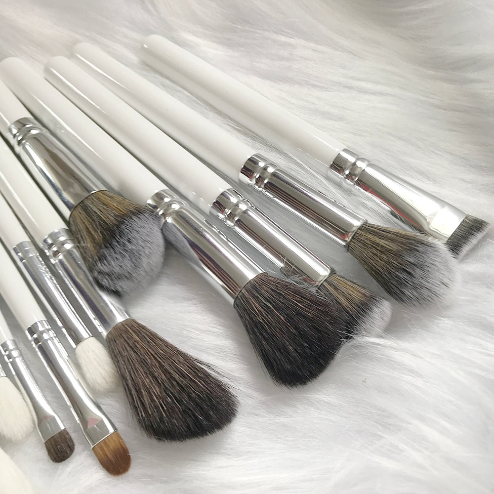 24 piece makeup brush set white air brush for foundation makeup