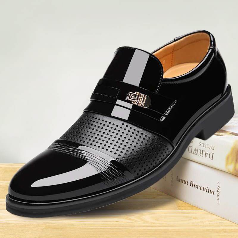 2021 New Hot-Selling Men's Leather Shoes Bright Leather Formal Fashion Business Men's Shoes Wholesale