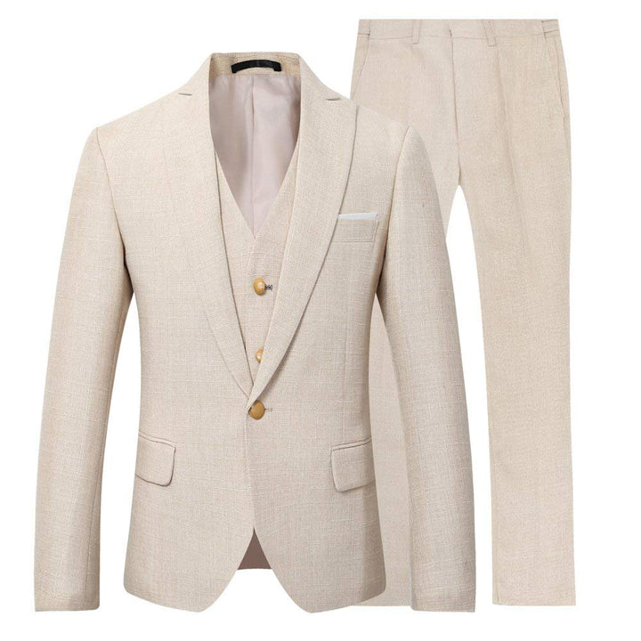 JACKETOWN Latest Designs Wholesale Tuxedo Men Slim Fit Suits Wedding Suits Business Suits Three Piece Polyester Fabric