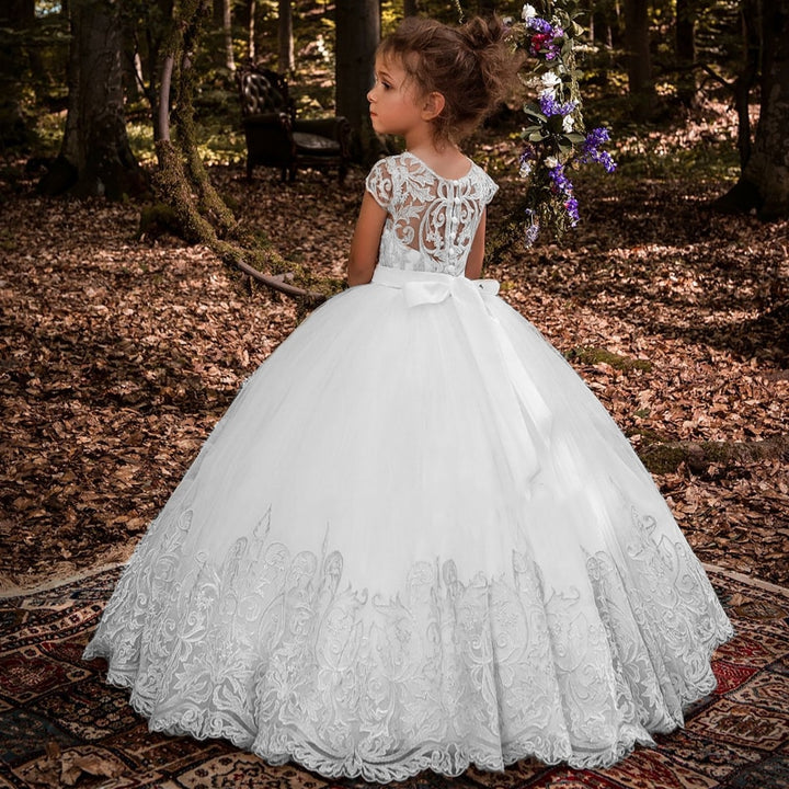 Flower Girl Dresses for Weddings  Luxury Kids Evening Pageant Ball Gowns First Communion Dresses for Girls Vestidos Daminha