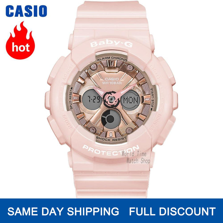 Casio women watch set luxury brand 100m waterproof led digital quartz sport