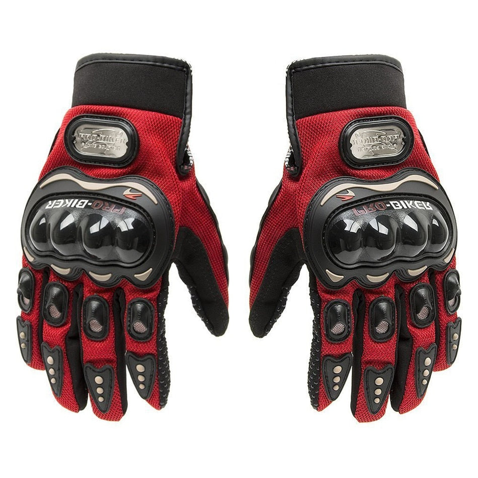 hot sale summer winter Mens full finger motorcycle leather gloves apparel