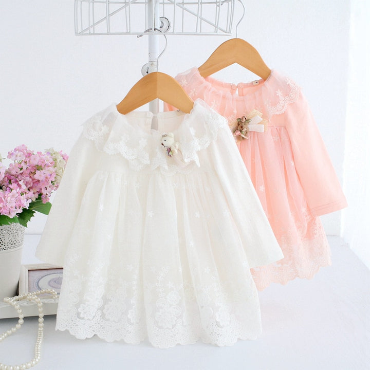 Baby Girls Princess Dress for Newborn Infant Clothing 2021 Summer Cute Cotton Long Sleeve Baby Dress Toddler Girl Clothes Dresse