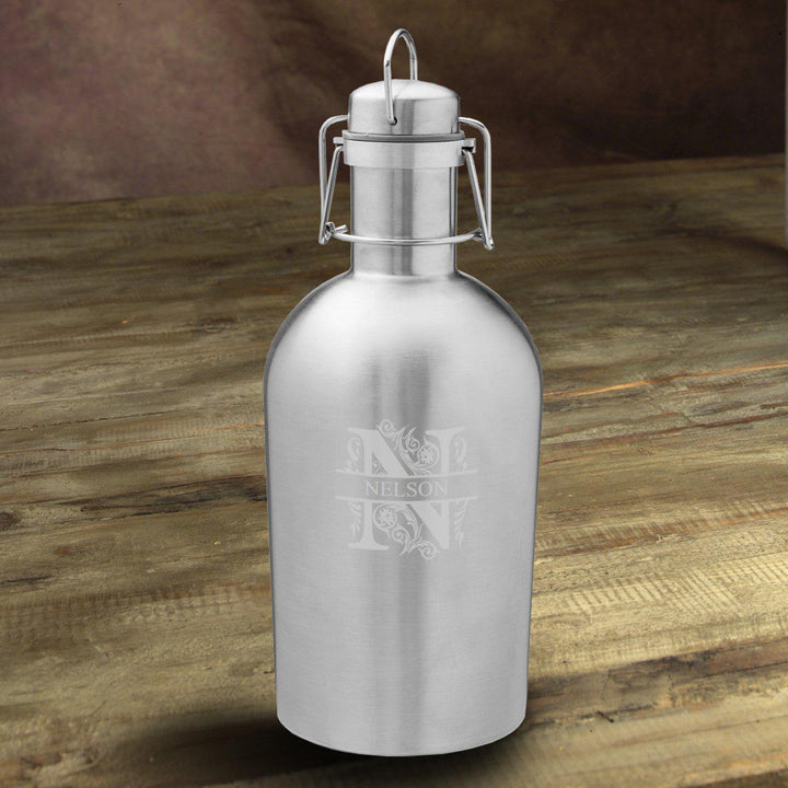 Personalized insulated stainless steel beer growler home brewing