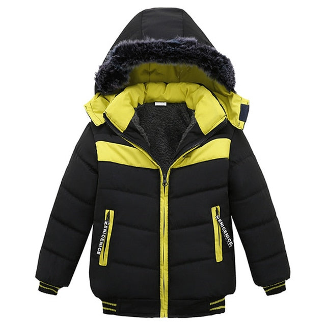 Autumn Winter Baby Boys Jacket Jacket for Boys Children Jacket Kids Hooded Warm Outerwear Coat for Boy Clothes 2 3 4 5 Yrs