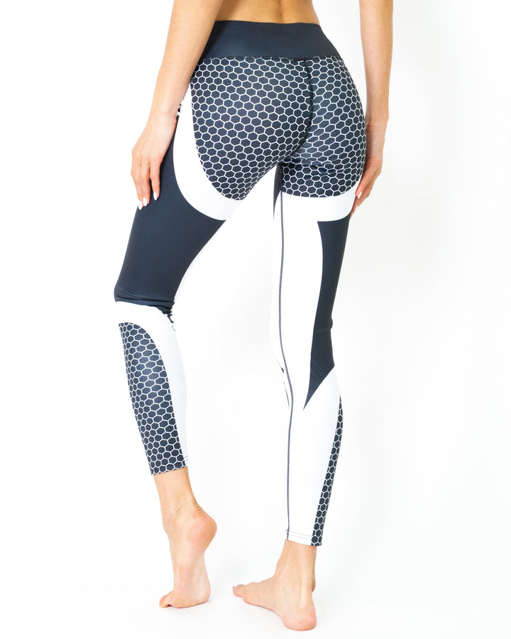 Avery Leggings - Black / White