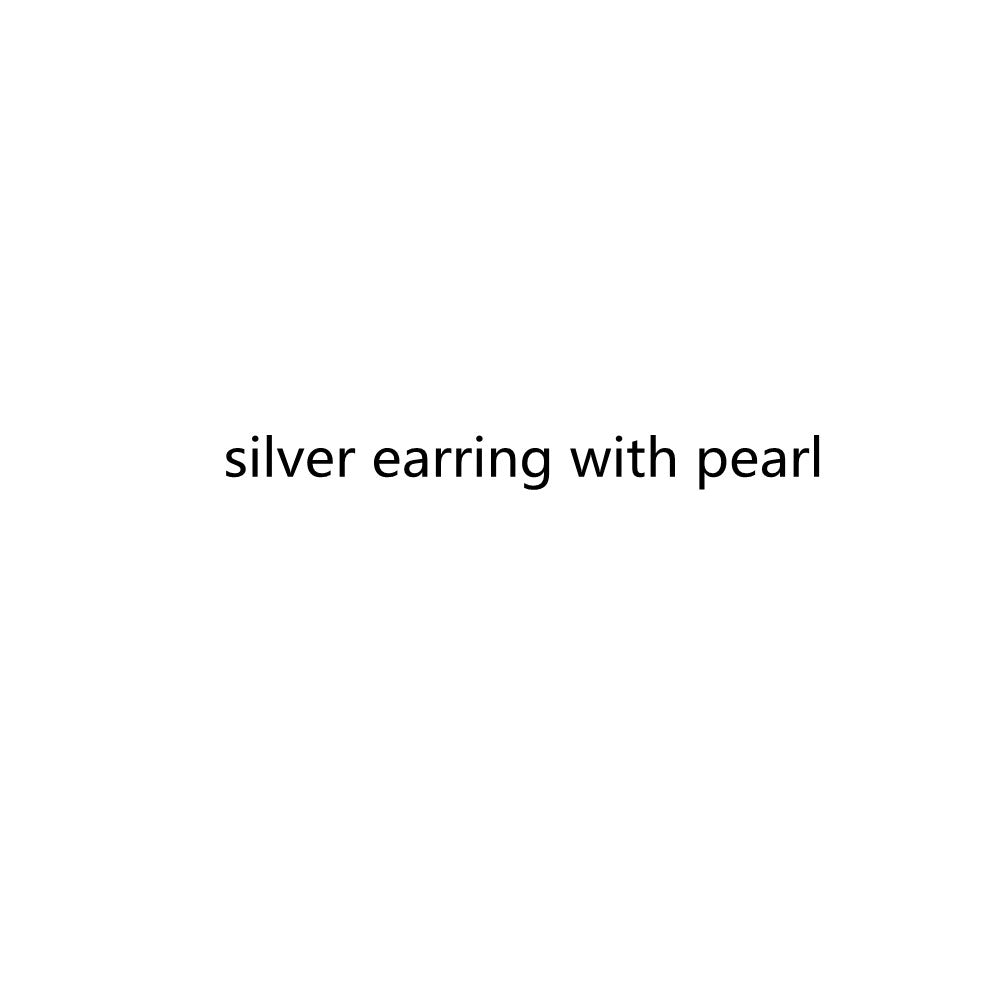 Real natural freshwater pearl 925 sterling silver gold plated earring set