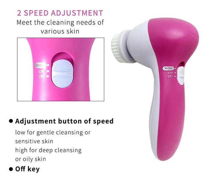 3-In-1 Electric Facial Cleansing Brush