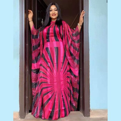 Long Maxi Dress 2020 African Dresses for Women Dashiki Summer Plus Size Dress Ladies Traditional African Clothing Dreess