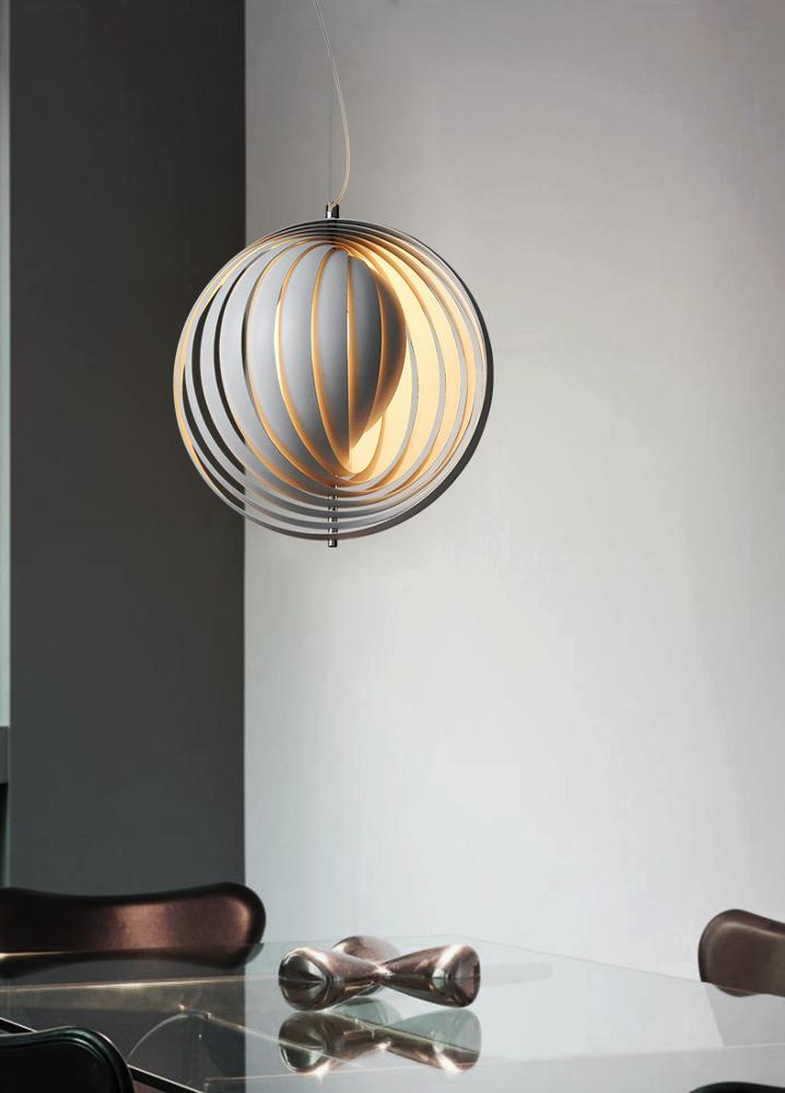 Light and Shadow Moon Chandelier Nordic Modern Minimalist Ins Wind Restaurant Lighting Study Bar Coffee Chandelier