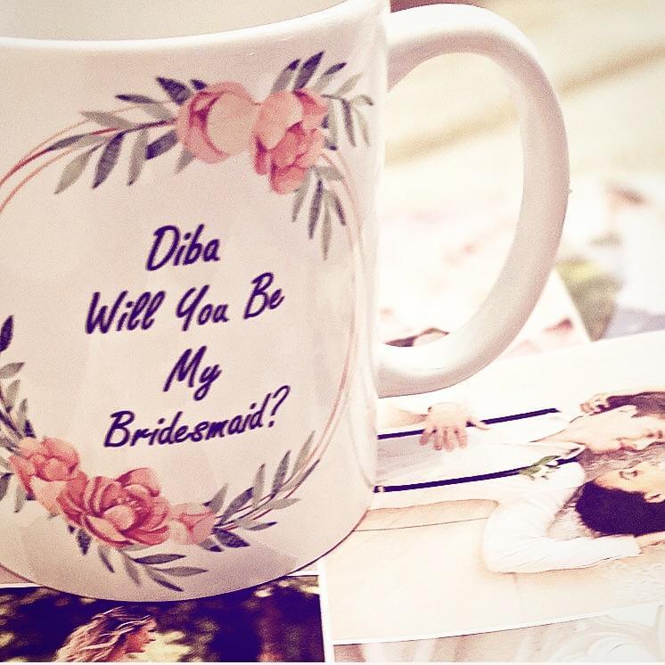 Bridesmaid wedding customized mug