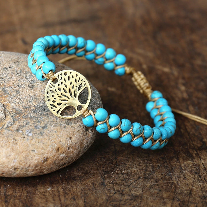 Handmade tree of life beads bracelet