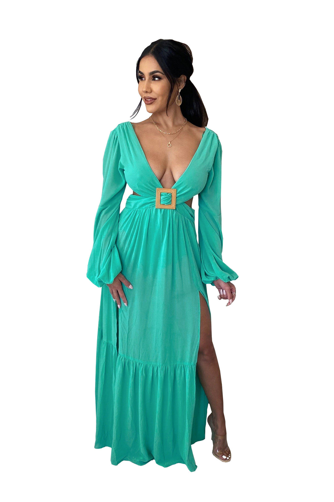 Fashion sexy elegant dresses long sleeve dress party wearf or women