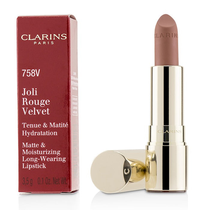 CLARINS - Joli Rouge Velvet (Matte & Moisturizing Long Wearing Lipstick) 3.5g/0.1oz