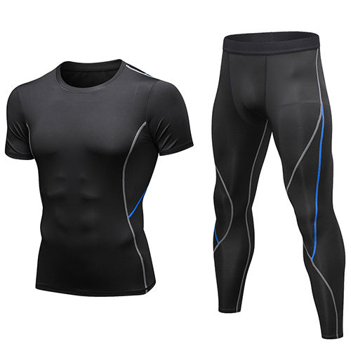 OEM ODM Service Quick Drying Compression Fitness Sport Suit for Men Gym