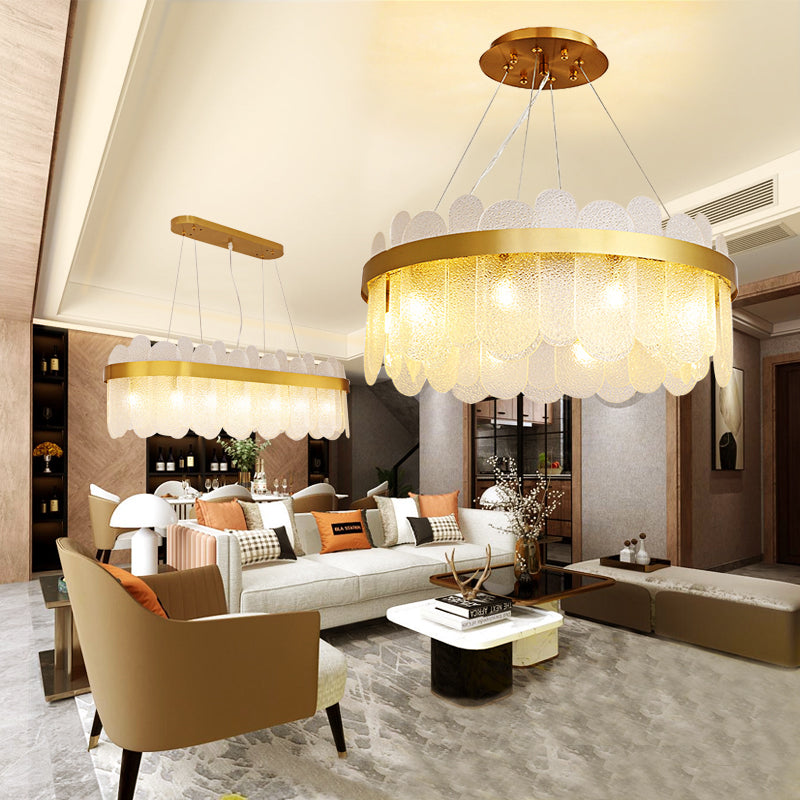 Modern Light Luxury Living Room Bedroom Lamp Crystal Chandelier Dimmable Ceiling Chandelier