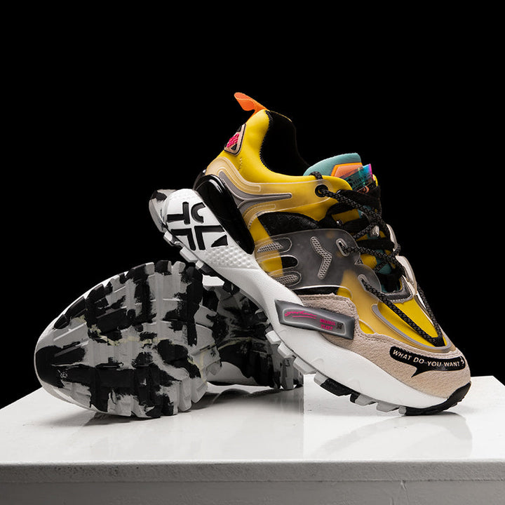 Colorful mens sneakers breathable chunky Apparel & Accessories > Shoes trainers