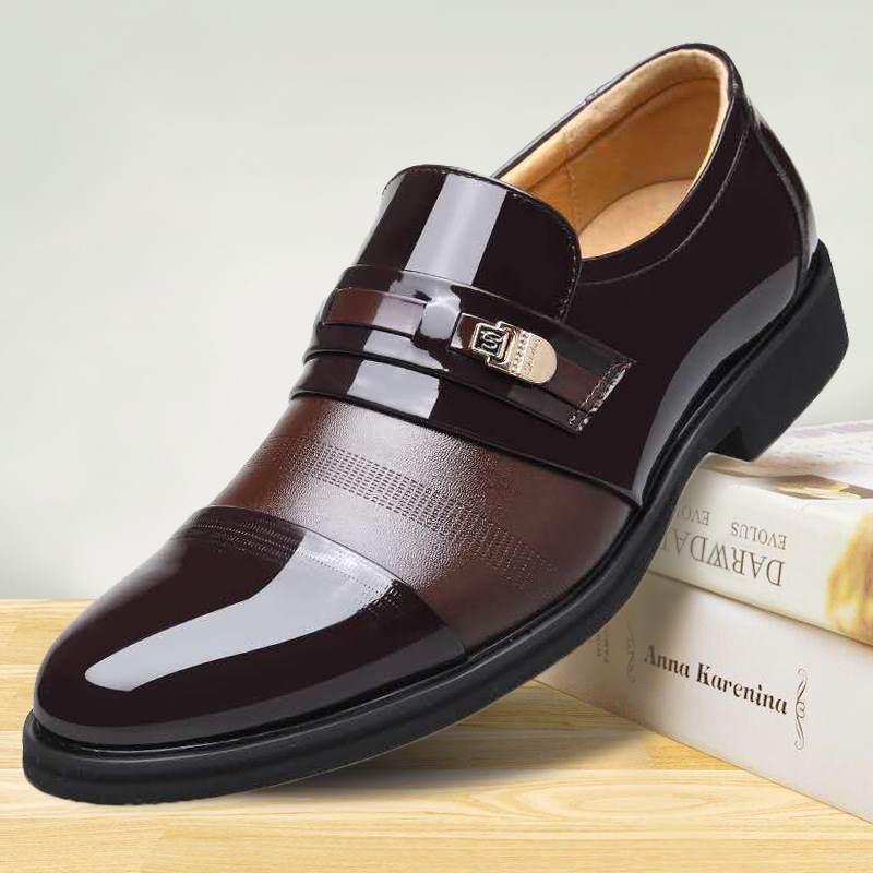 2021 New Hot-Selling Men's Leather Shoes Bright Leather Formal Fashion Business Men's Shoes Wholesale