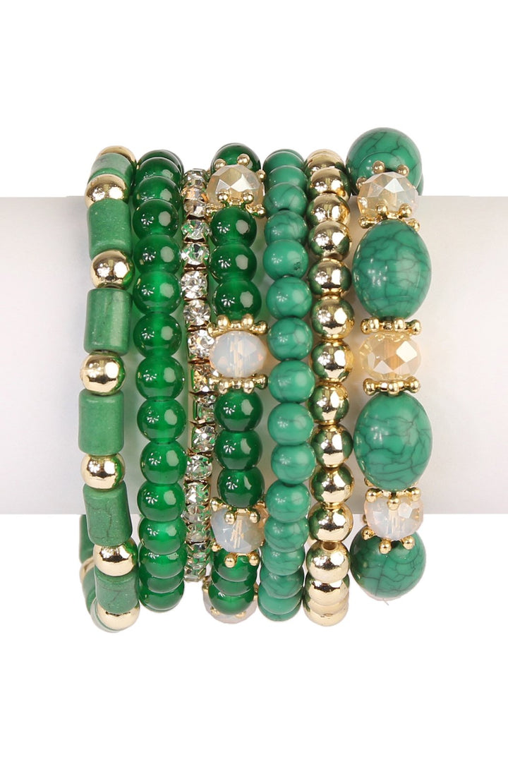 Multibead stackable bracelet