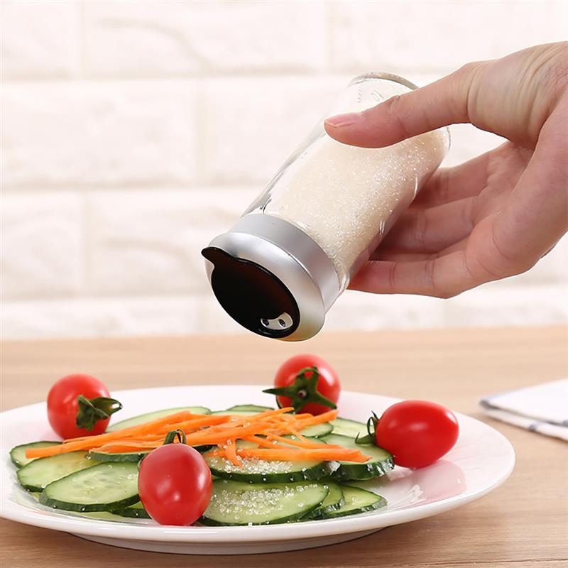 10pcs 8pcs 1pc transparent glass kitchen gadgets spice pepper shaker spice ja