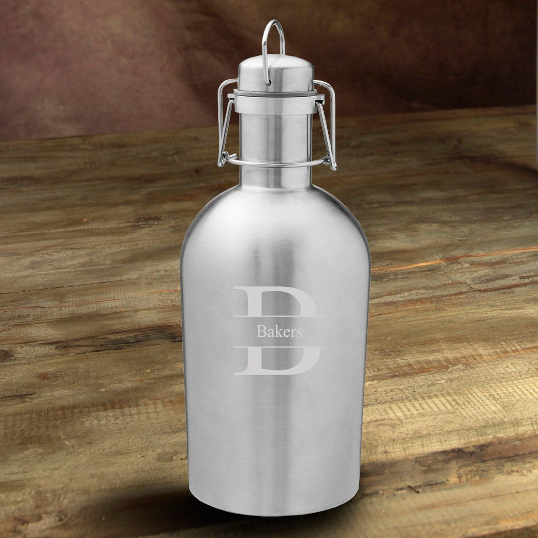 Personalized insulated stainless steel beer growler home brewing