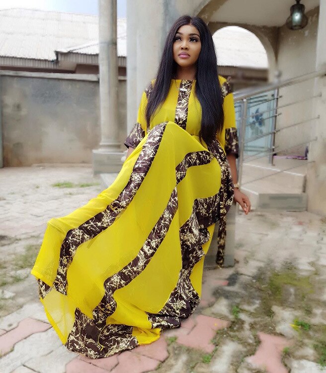 Long Maxi Dress 2020 African Dresses for Women Dashiki Summer Plus Size Dress Ladies Traditional African Clothing Dreess