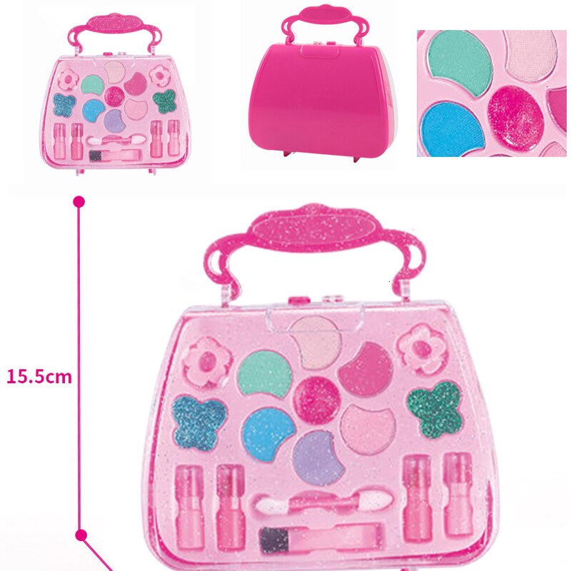 Girls pretend play toy cosmetic bag beauty hair salon makeup tools kit