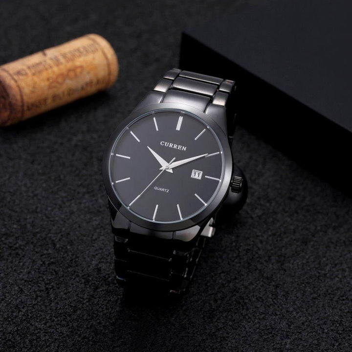 Luxury analog business wristwatch