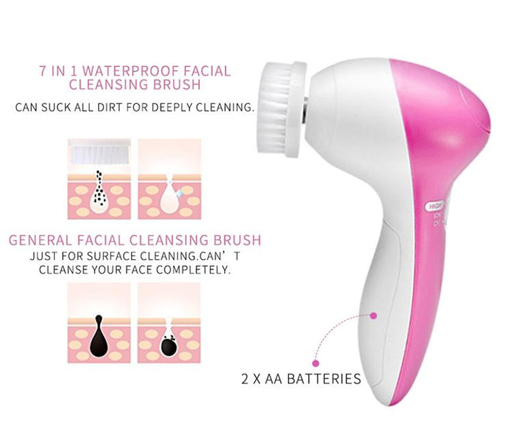 3-In-1 Electric Facial Cleansing Brush