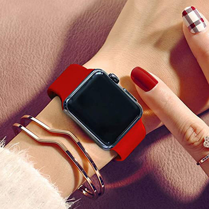 Color sports soft 38mm silicone men and women 42mm apple watch band