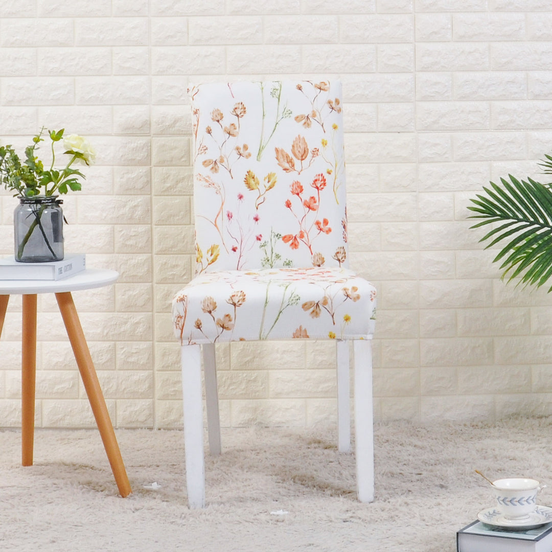 Modern printed elastic seat chair covers removable washable stretchable